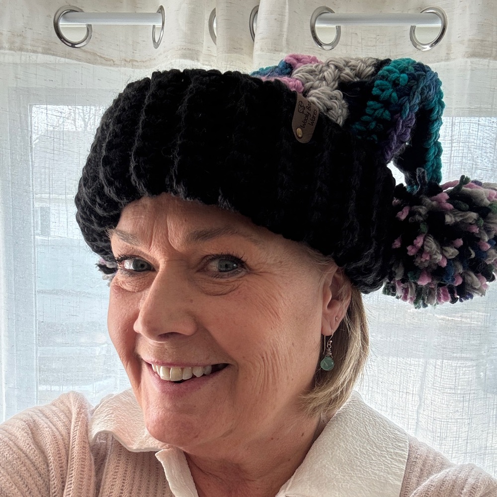 Hand crocheted jester hat - Picture 3 of 3
